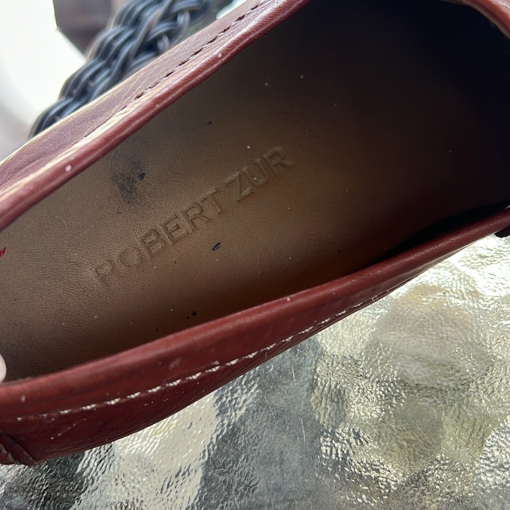 Robert Zur Sven Men’s Leather Penny Loafers Driving Moccasins Brown Size 11.5M - Picture 10 of 12